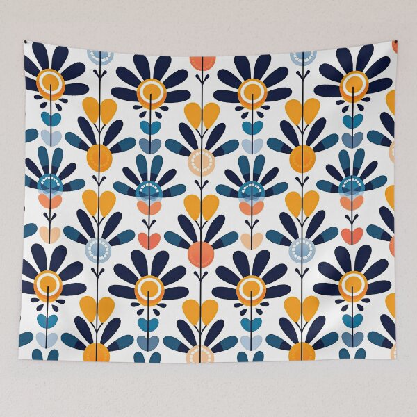 Item preview, Colorful Geometric Flowers Abstract Pattern designed and sold by Wonder Of Light.