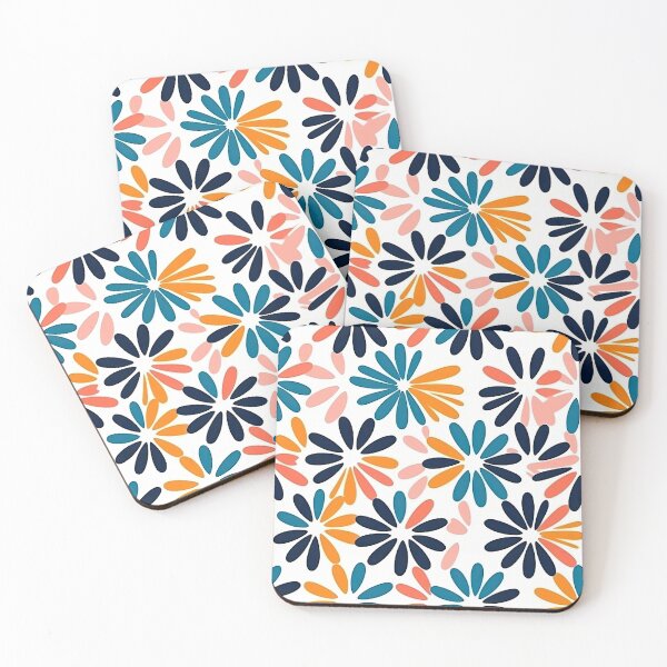 Item preview, Colorful Geometric Flowers Abstract Pattern designed and sold by Wonder Of Light.