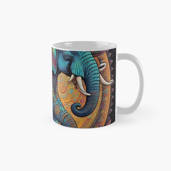 Item preview, magical psychedelic elephant dancing  designed and sold by JRM513.