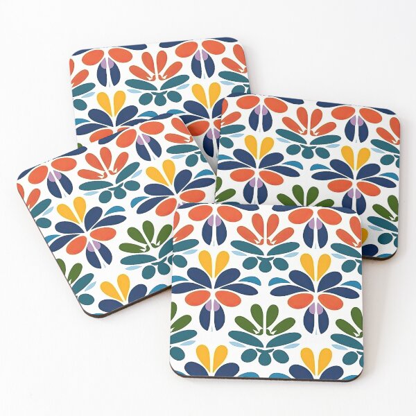 Item preview, Colorful Geometric Flowers Abstract Pattern designed and sold by Wonder Of Light.