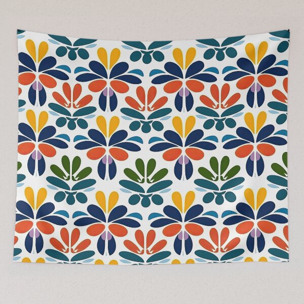 Item preview, Colorful Geometric Flowers Abstract Pattern designed and sold by Wonder Of Light.