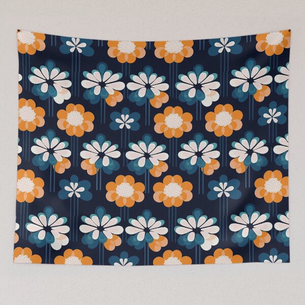 Item preview, Colorful Geometric Flowers Abstract Pattern designed and sold by Wonder Of Light.