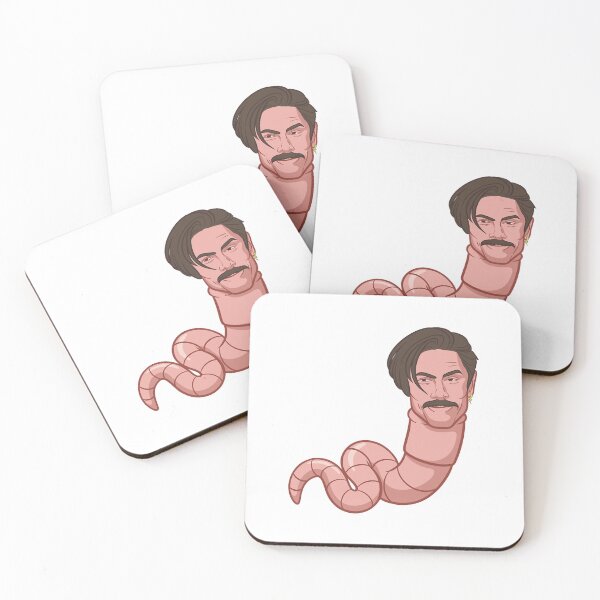 Item preview, Worm With A Mustache James Tom Ariana Reality Sandoval_s A Liar Worm With A Mustache designed and sold by ChaikaArty.