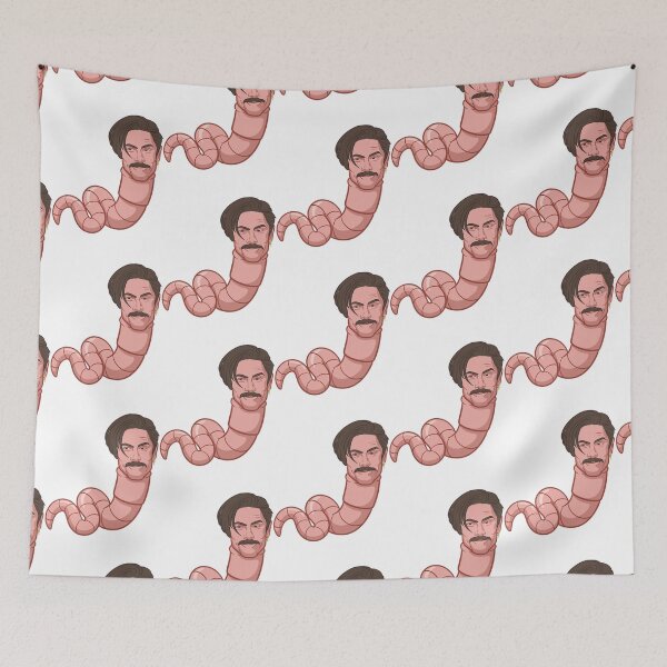 Item preview, Worm With A Mustache James Tom Ariana Reality Sandoval_s A Liar Worm With A Mustache designed and sold by ChaikaArty.