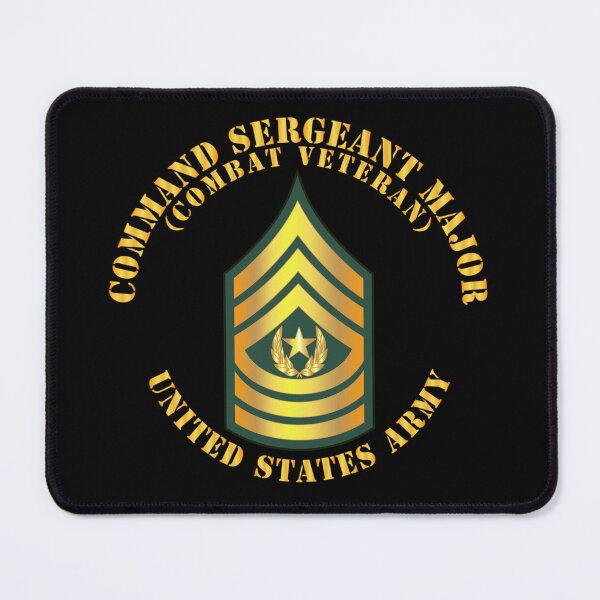 Artikelvorschau, Armee - Command Sergeant Major - CSM - Kampfveteran entworfen und verkauft von Military Insignia Products.