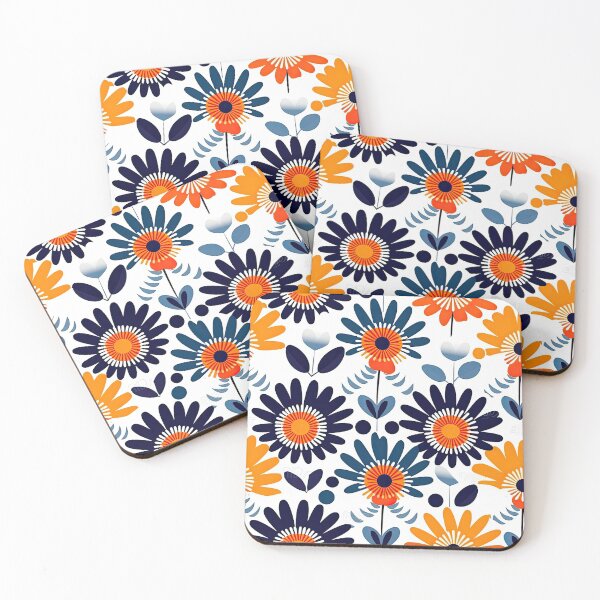 Item preview, Colorful Geometric Flowers Abstract Pattern designed and sold by Wonder Of Light.