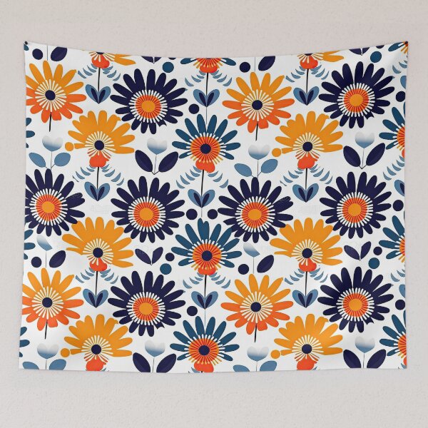 Item preview, Colorful Geometric Flowers Abstract Pattern designed and sold by Wonder Of Light.