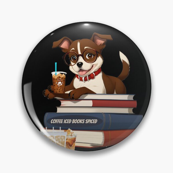 Item preview, I like my books spicy and my coffee icy, funny dog drinking coffee, dog in pocket funny puppy for dog lovers, Petsofinstagram, iced coffee books designed and sold by Sshmorr.