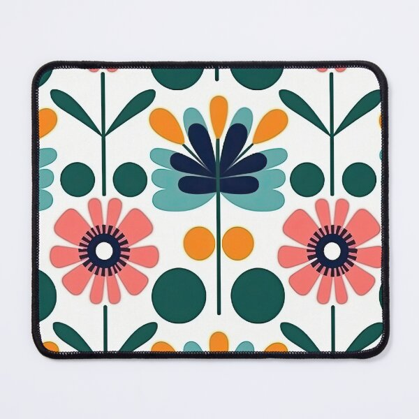 Item preview, Colorful Geometric Flowers Abstract Pattern designed and sold by Wonder Of Light.