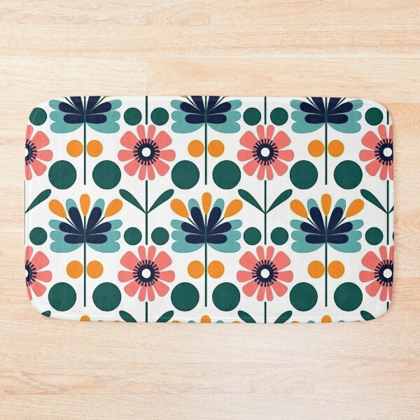 Item preview, Colorful Geometric Flowers Abstract Pattern designed and sold by Wonder Of Light.
