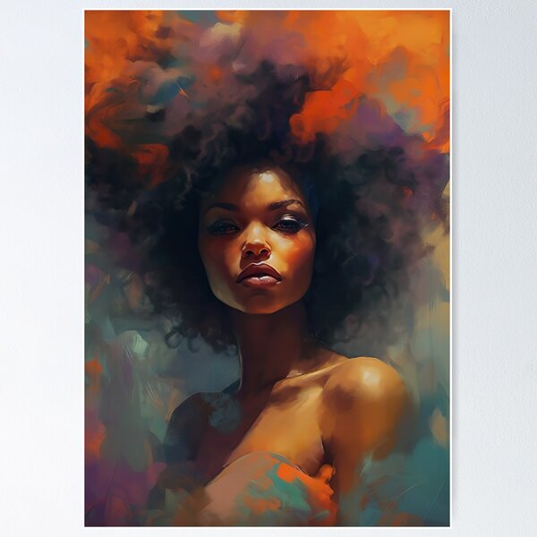 Item preview, Abstract Afro Woman Art designed and sold by AyrioArt.