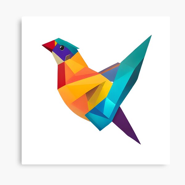 Colorful Tangram Bird Art Print for Sale by csaron92