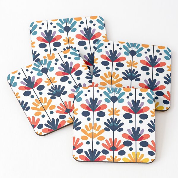 Item preview, Colorful Geometric Flowers Abstract Pattern designed and sold by Wonder Of Light.