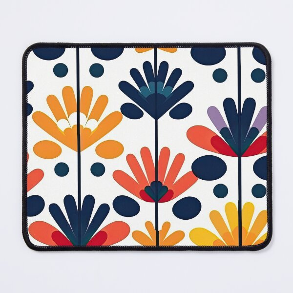 Item preview, Colorful Geometric Flowers Abstract Pattern designed and sold by Wonder Of Light.