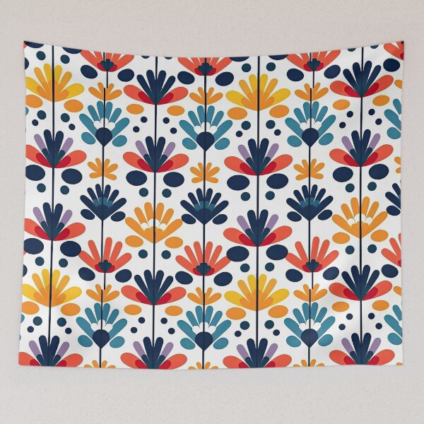 Item preview, Colorful Geometric Flowers Abstract Pattern designed and sold by Wonder Of Light.