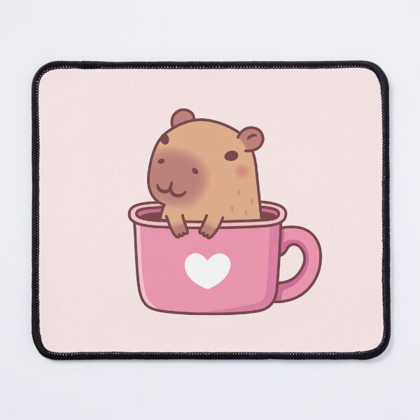 Item preview, Cute Capybara In A Mug designed and sold by rustydoodle.