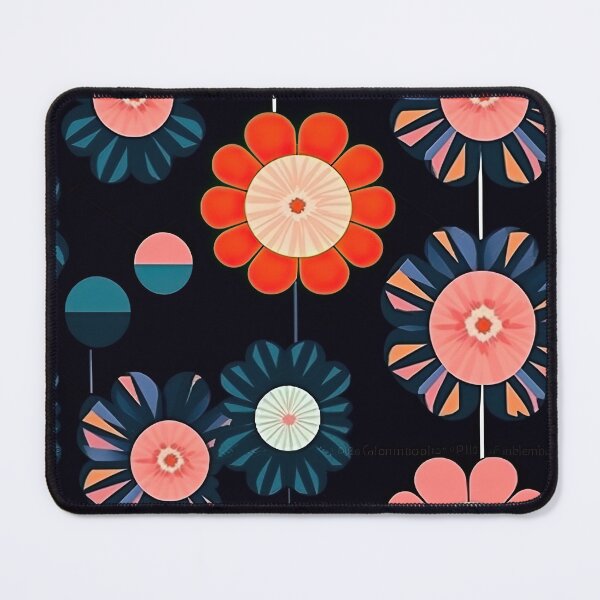 Item preview, Colorful Geometric Flowers Abstract Pattern designed and sold by Wonder Of Light.