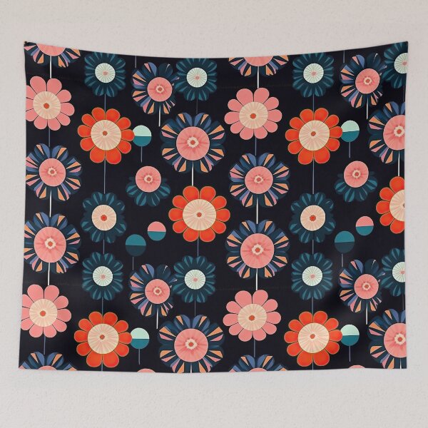 Item preview, Colorful Geometric Flowers Abstract Pattern designed and sold by Wonder Of Light.
