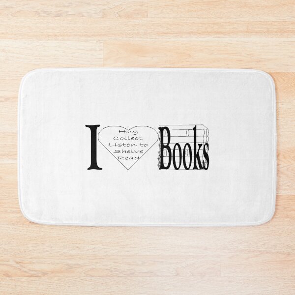Item preview, I HEART Books- White designed and sold by ToiThomas.