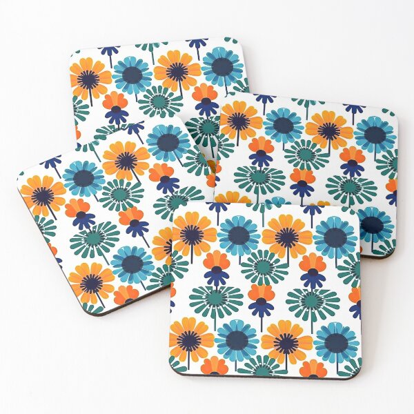 Item preview, Colorful Geometric Flowers Abstract Pattern designed and sold by Wonder Of Light.