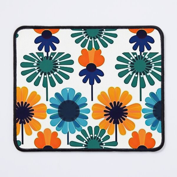 Item preview, Colorful Geometric Flowers Abstract Pattern designed and sold by Wonder Of Light.
