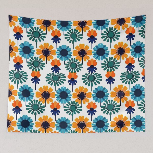 Item preview, Colorful Geometric Flowers Abstract Pattern designed and sold by Wonder Of Light.