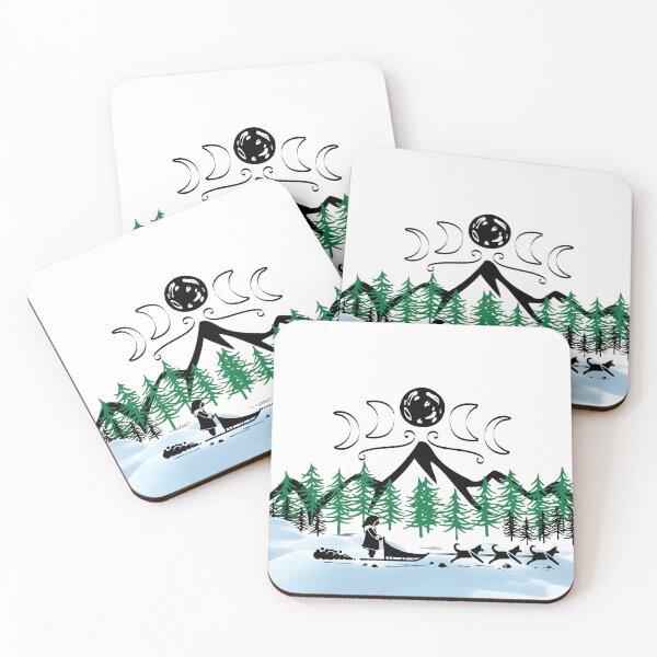 Item preview, Sled Dogs Running Under the Moon designed and sold by LunarDogs.