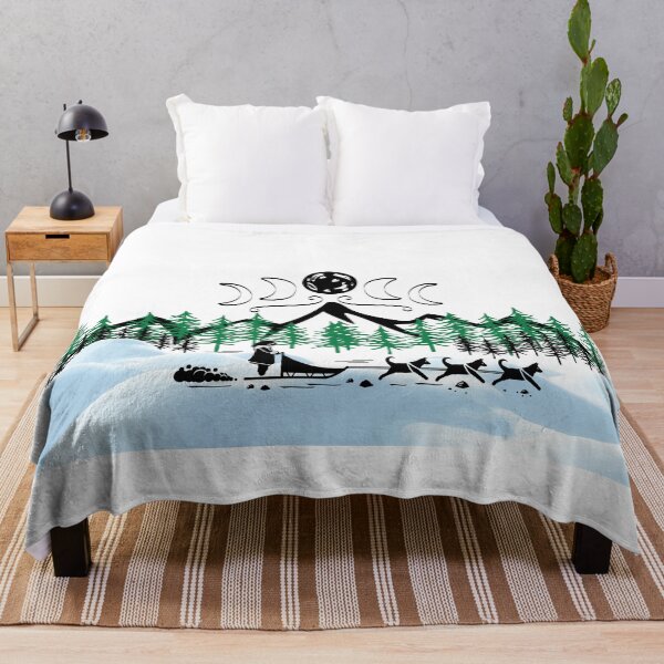 Item preview, Sled Dogs Running Under the Moon designed and sold by LunarDogs.
