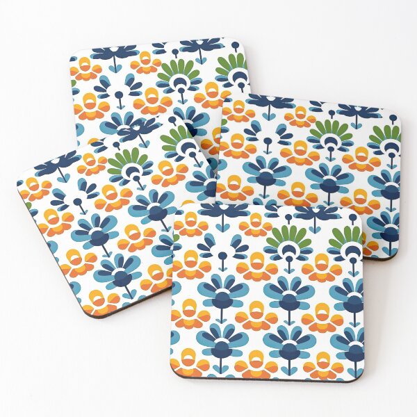 Item preview, Colorful Geometric Flowers Abstract Pattern designed and sold by Wonder Of Light.