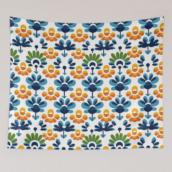 Item preview, Colorful Geometric Flowers Abstract Pattern designed and sold by Wonder Of Light.