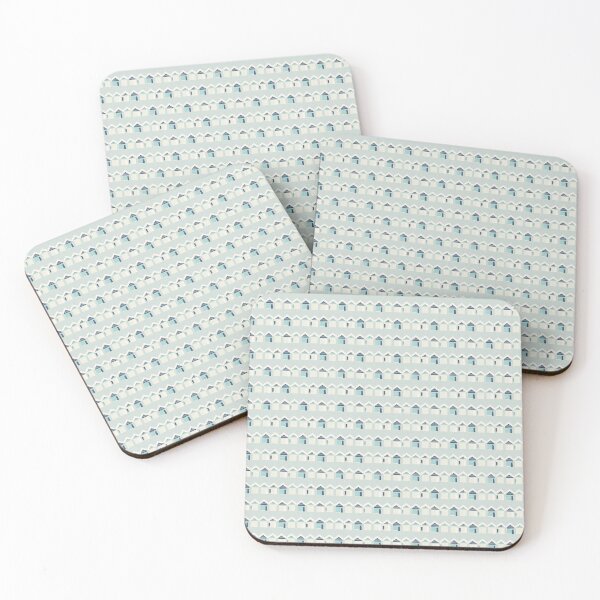 Item preview, Beach Huts in Turquoise designed and sold by SamJanner.