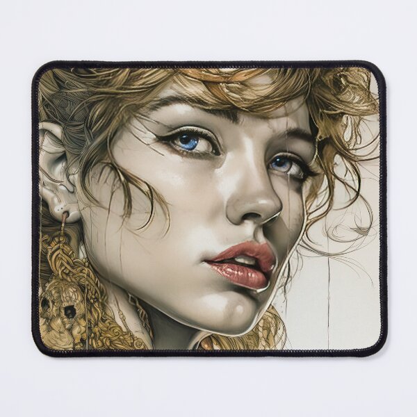 Item preview, portrait of beauty 10-fantasy-bold styles-dreamy mood-madness-abstract designed and sold by Hermossa-Art.