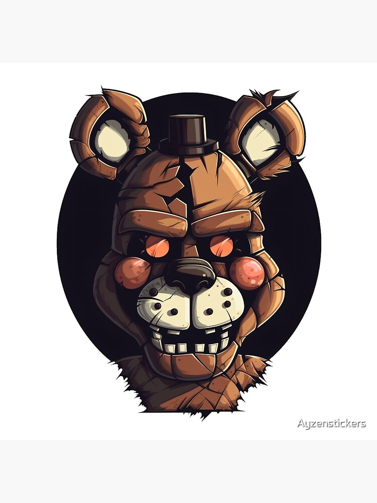 Fnaf Teddy Bear Poster for Sale by Ayzenstickers Redbubble