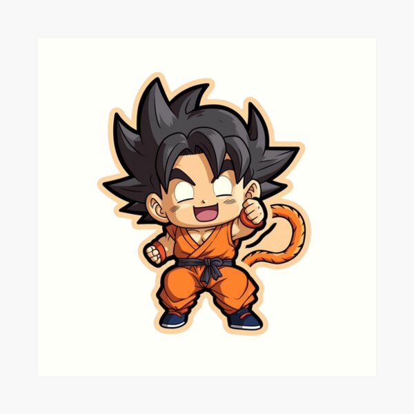 Dragonball Sticker - Goku Chibi 2 Art Print for Sale by PuppyPals3