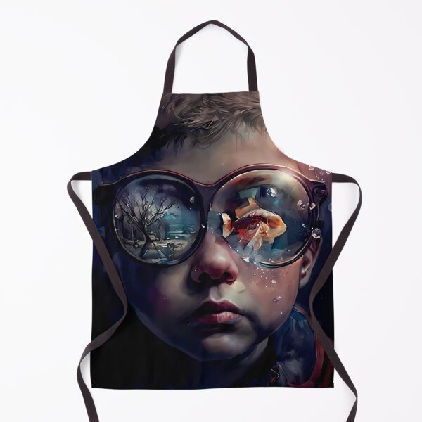 Item preview, Digital Art: Futuristic Boy with Glasses - Blending Nature and Urban designed and sold by PixelSpectrum.