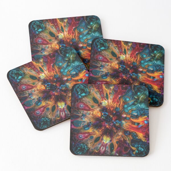 Item preview, Kaleidoscope of Vibrant Hues: Microscopic Abstract Art #6 designed and sold by PopPopGfx.