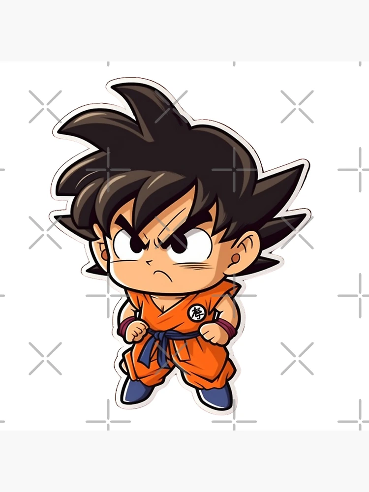 Dragonball Sticker - Goku Chibi 4 Canvas Print for Sale by PuppyPals3