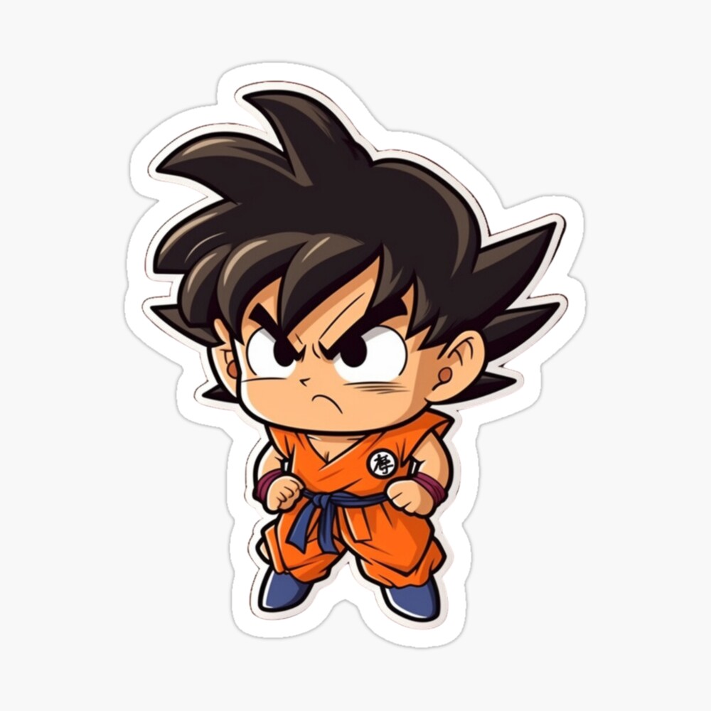 Dragonball Sticker - Goku Chibi 7 Art Print for Sale by PuppyPals3