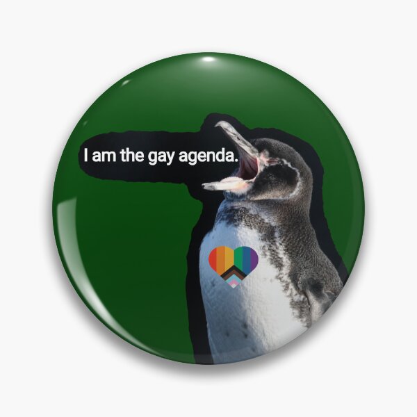Item preview, Dark Green #014606 Galapagos Penguin screams I am the gay agenda designed and sold by SBPenguins.