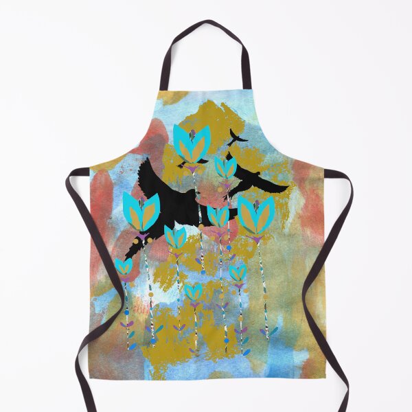 Item preview, Watercolor, black bird sky designed and sold by ZjalDesign.