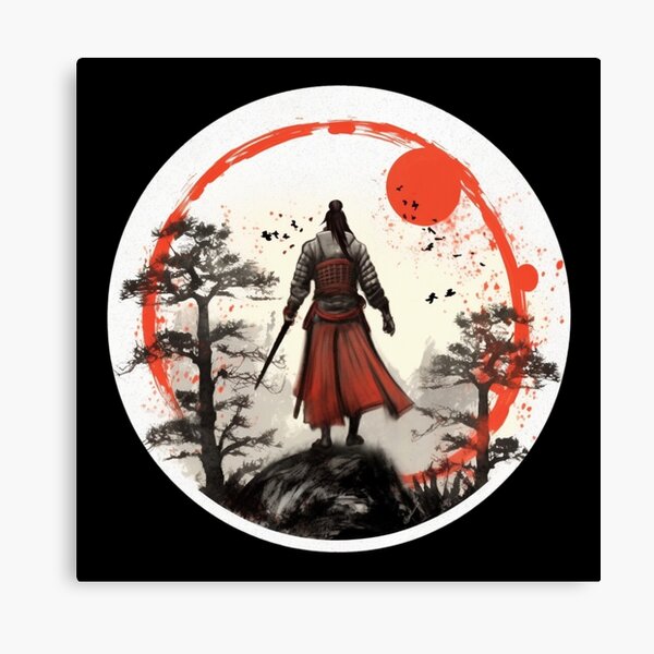 Streetwear Warrior Canvas Print Online Japanese Warrior Art, Robot