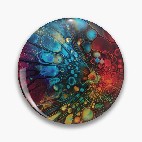 Item preview, Kaleidoscope of Vibrant Hues: Microscopic Abstract Art #4 designed and sold by PopPopGfx.