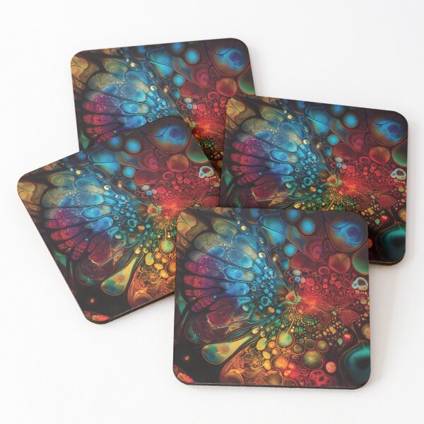 Item preview, Kaleidoscope of Vibrant Hues: Microscopic Abstract Art #4 designed and sold by PopPopGfx.