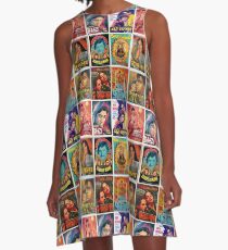 Vintage Bollywood Pattern A-Line Dress