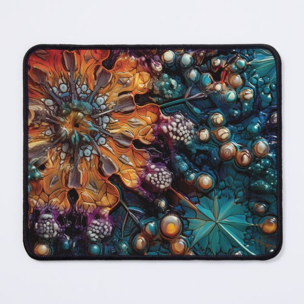 Item preview, Kaleidoscope of Vibrant Hues: Microscopic Abstract Art #1 designed and sold by PopPopGfx.