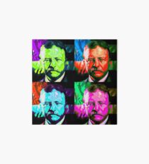 Theodore Roosevelt Pop Art Art Board