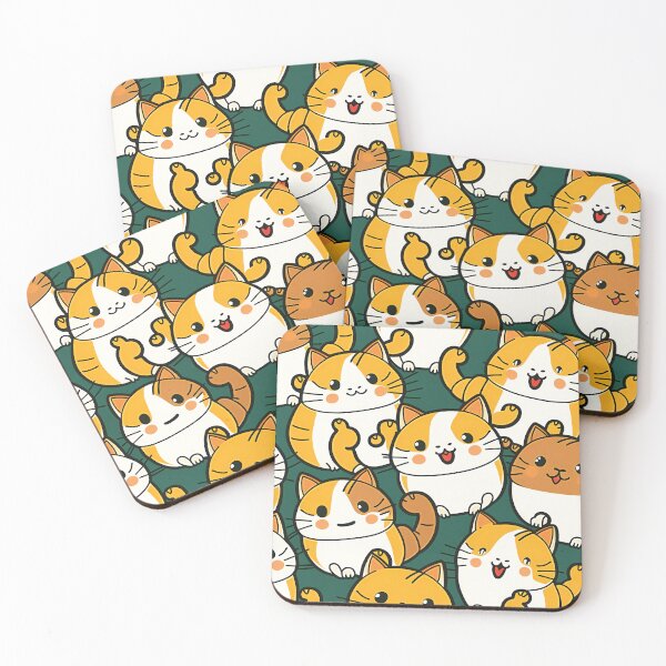 Aperçu de l'œuvre Cute Playful Kitten Characters créée et vendue par AdrianGrosu.