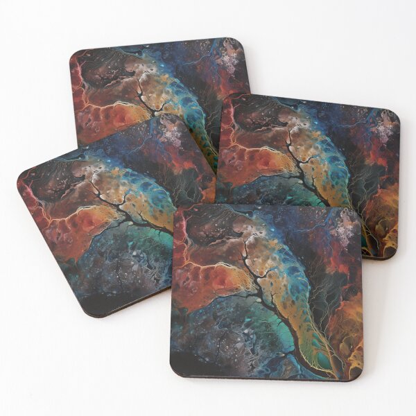 Item preview, Cosmic Landscape Microscopic Abstract Art #8 designed and sold by PopPopGfx.