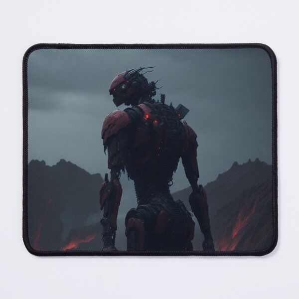 Item preview, Red and Black Humanoid Android Robot   designed and sold by ArtemExpressio.