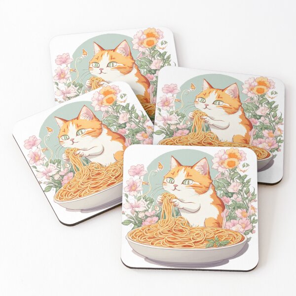 Item preview, Copy of Cat Eating Spaghetti  designed and sold by MouadElMazouzi.